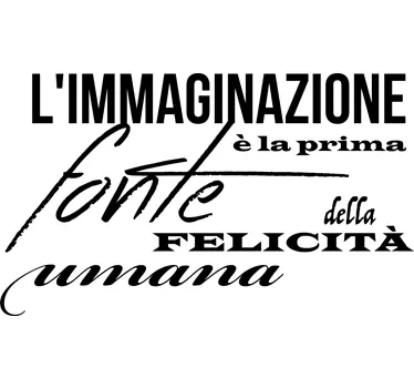 Adesivo muro frase Leopardi - TenStickers