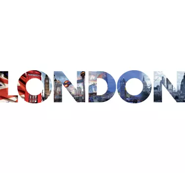 Adesivo muro Londra immagini - TenStickers