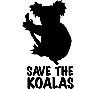 Adesivo muro save koalas - TenStickers