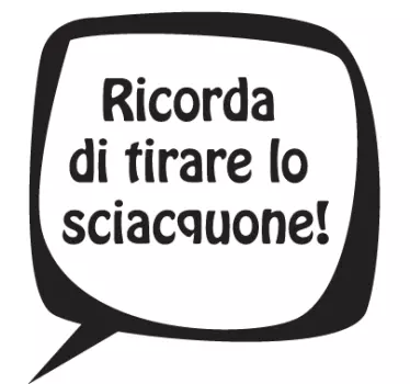 Adesivo scritta tazza - TenStickers