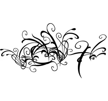 Adesivo testiera fantasy astratta - TenStickers
