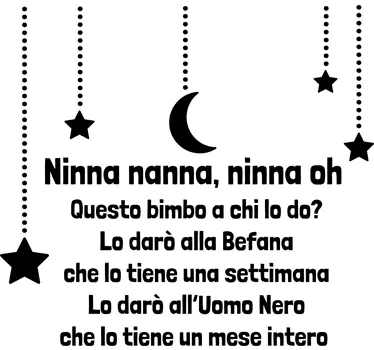 Sticker bambini ninna nanna - TenStickers