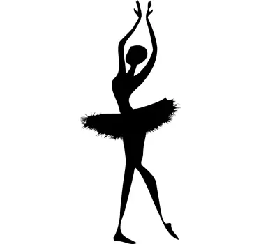 Sticker decorativo ballerina pirouette - TenStickers