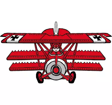 Sticker decorativo Barone Rosso comic - TenStickers