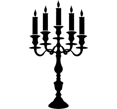 Sticker decorativo candelabro 4 - TenStickers