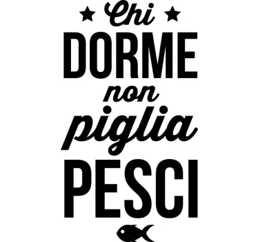 Sticker decorativo chi dorme - TenStickers