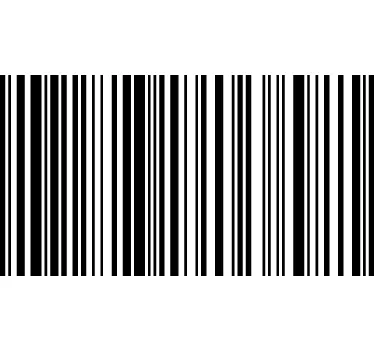 Sticker decorativo codice a barre - TenStickers