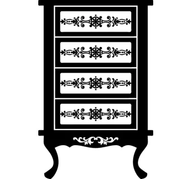 Sticker decorativo comò francese - TenStickers