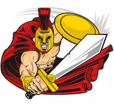 Sticker decorativo disegno spartano - TenStickers