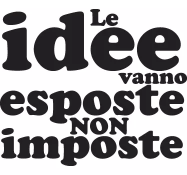Sticker decorativo esporre idee - TenStickers