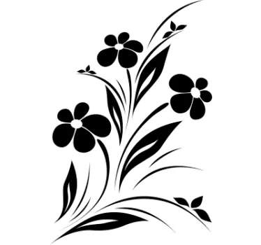 Sticker decorativo fiori - TenStickers