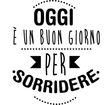 Sticker decorativo frase sorriso - TenStickers