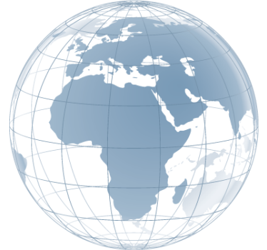 Sticker decorativo globo trasparente Africa Europa - TenStickers