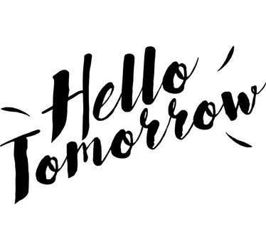 Sticker decorativo Hello Tomorrow - TenStickers