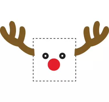 Sticker decorativo interruttore corna alce - TenStickers