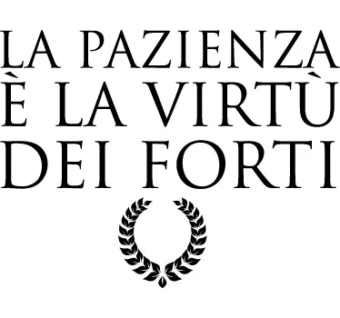 Sticker decorativo la pazienza - TenStickers