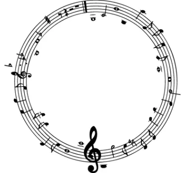 Sticker decorativo melodia circolare - TenStickers