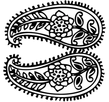Sticker decorativo motivi indiani - TenStickers