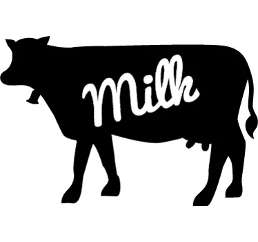Sticker decorativo mucca milk - TenStickers