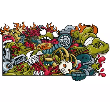 Sticker decorativo murales urbano - TenStickers
