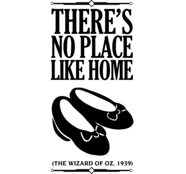 Sticker decorativo no place like home - TenStickers