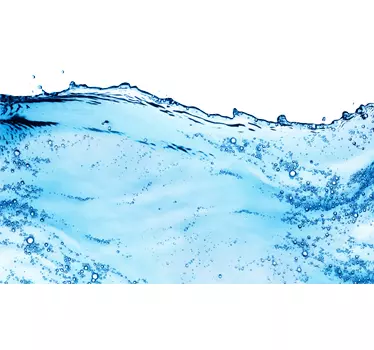 Sticker decorativo onda di acqua - TenStickers