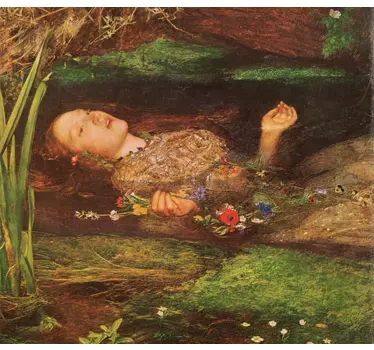 Sticker decorativo Ophelia Millais - TenStickers
