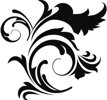 Sticker decorativo ornamento flora - TenStickers