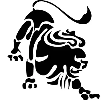 Sticker decorativo oroscopo Leone - TenStickers