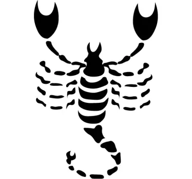 Sticker decorativo oroscopo Scorpione - TenStickers