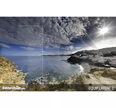 Sticker decorativo paesaggio costa - TenStickers