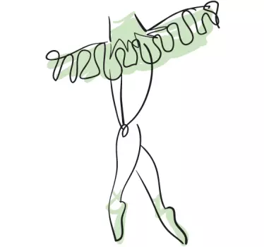 Sticker decorativo passi di danza - TenStickers