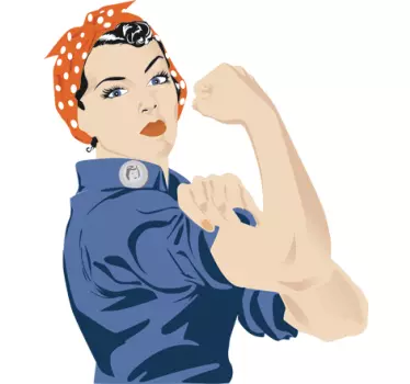 Sticker decorativo poster We Can Do It - TenStickers