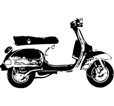 Sticker decorativo profilo Vespa - TenStickers