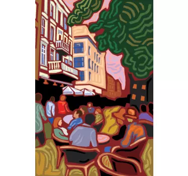Sticker decorativo quadro impressionista - TenStickers
