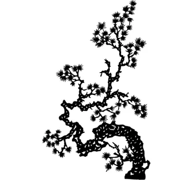 Sticker decorativo ramo di albero Asia - TenStickers