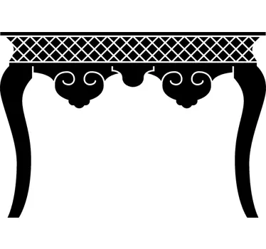 Sticker decorativo sagoma tavolo classico - TenStickers