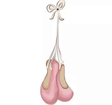 Sticker decorativo scarpette danza - TenStickers