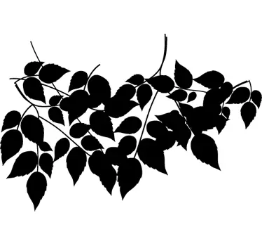 Sticker decorativo silhouette foglie - TenStickers