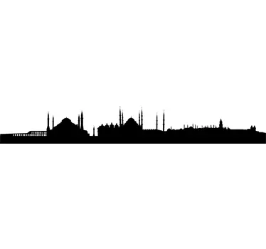 Sticker decorativo silhouette Istanbul - TenStickers