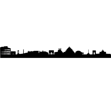 Sticker decorativo silhouette Roma - TenStickers