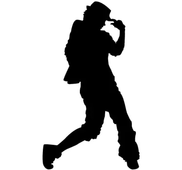 Sticker decorativo silhouette urban dance - TenStickers