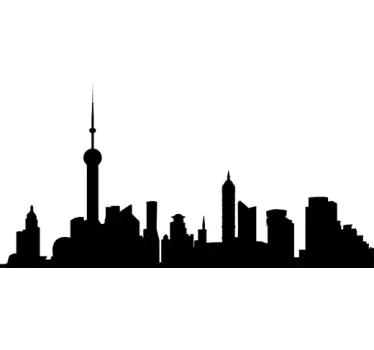 Sticker decorativo skyline - TenStickers