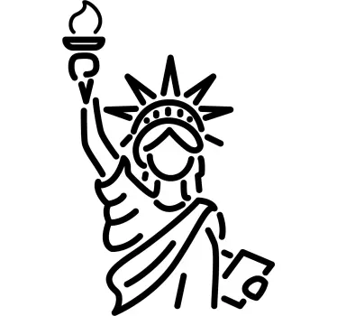 Sticker decorativo Statua della Libertà - TenStickers