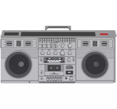 Sticker decorativo stereo anni '80 - TenStickers