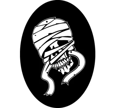 Sticker decorativo teschio mummia - TenStickers
