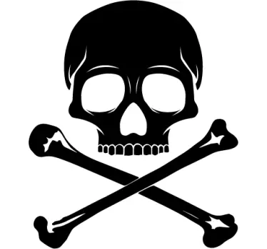 Sticker decorativo teschio pirata - TenStickers
