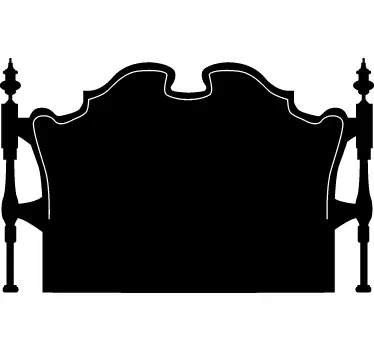 Sticker decorativo testiera letto classico - TenStickers