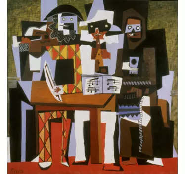 Sticker decorativo tre musici Picasso - TenStickers