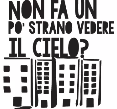 Sticker decorativo vedere il cielo - TenStickers